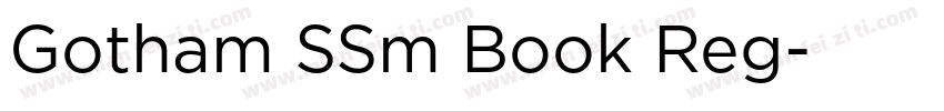 Gotham SSm Book Reg字体转换